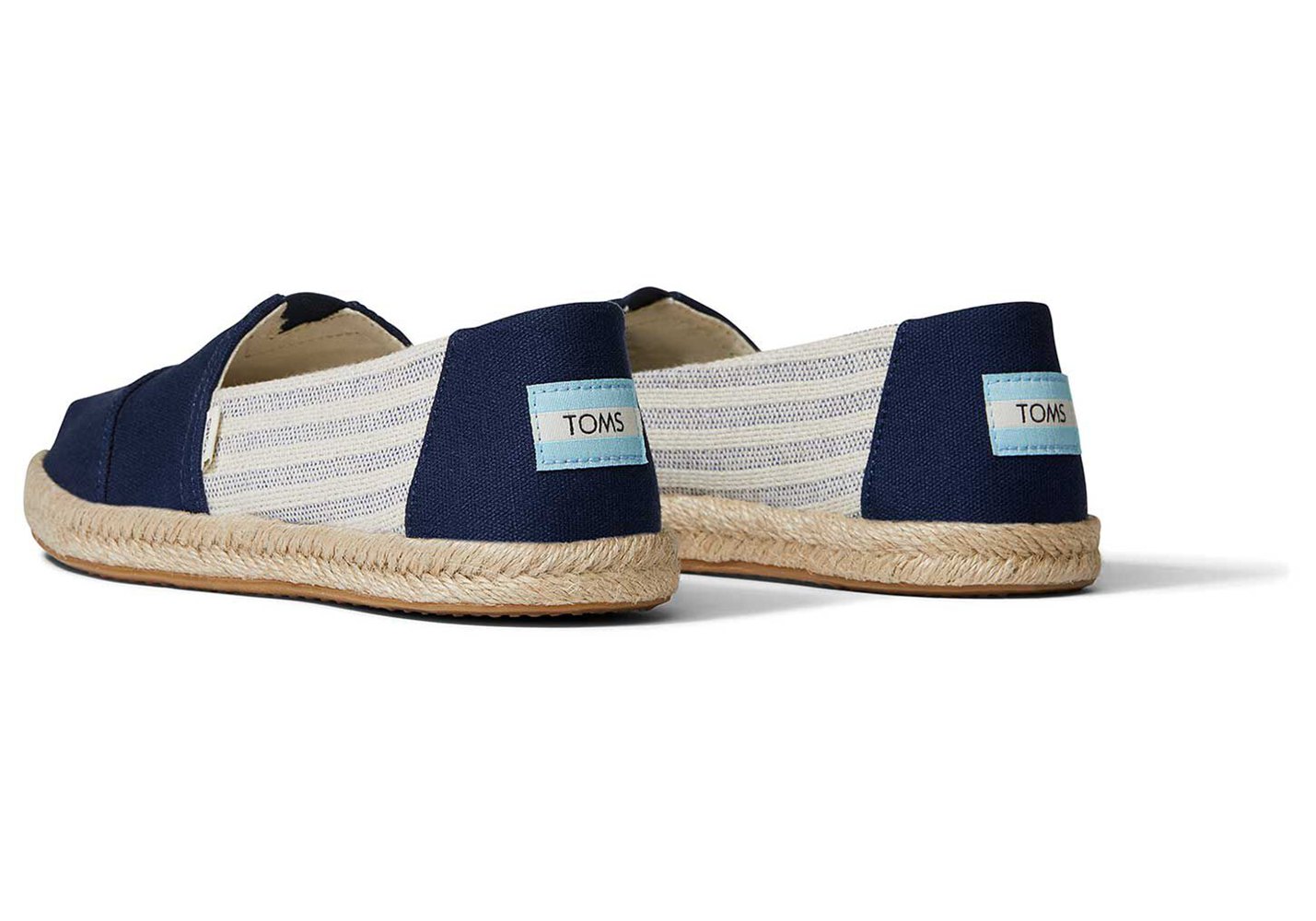 Toms Espadryle Damskie Granatowe - Alpargata Rope - 65IOPYGEN